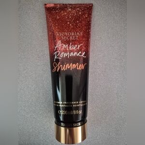 *RARE* VICTORIAS SECRET AMBER ROMANCE SHIMMER FRAGRANCE BODY LOTION 8OZ BIG NEW!